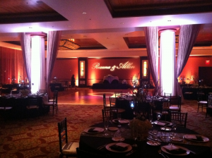 wedding reception lighting